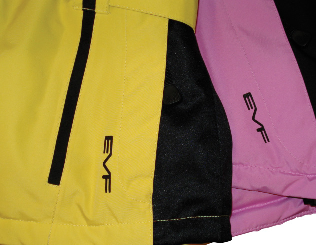 EVF ski jacket detail